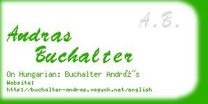 andras buchalter business card